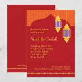 Uitnodiging Marokkaanse Lantern Fundraiser Gala (Voorkant / Achterkant)