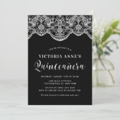 Uitnodiging Marokkaanse partij Lace Pattern Quince (Staand voorkant)