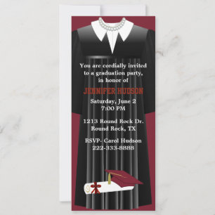 Uitnodiging Maroon Graduation Party