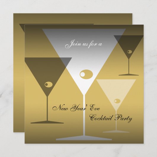 Uitnodiging Martini om mee te doen aan het nieuwja (Voorkant / Achterkant)