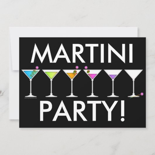 Uitnodiging - Martinis Going, Going, GONE (Voorkant)