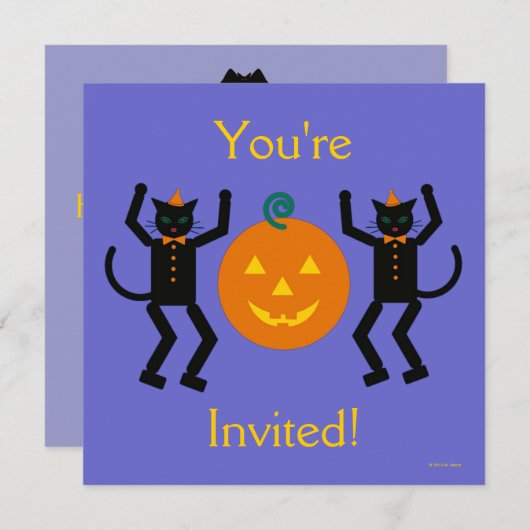 Uitnodiging Martzkin Halloween Party (Voorkant / Achterkant)