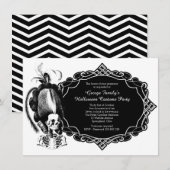 Uitnodiging Masquerade Halloween Costume Party (Voorkant / Achterkant)