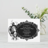 Uitnodiging Masquerade Halloween Costume Party (Staand voorkant)