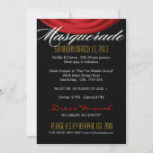 Uitnodiging Masquerade Party (Achterkant)