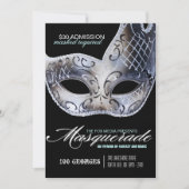 Uitnodiging Masquerade Party (Voorkant)