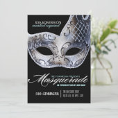 Uitnodiging Masquerade Party (Staand voorkant)