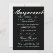 Uitnodiging Masquerade Party (Achterkant)