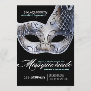 Uitnodiging Masquerade Party