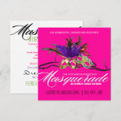 Uitnodiging Masquerade Party (Voorkant / Achterkant)