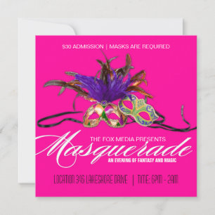 Uitnodiging Masquerade Party