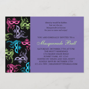 Uitnodiging Masquerade Party