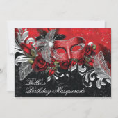 Uitnodiging Masquerade Party (Voorkant)