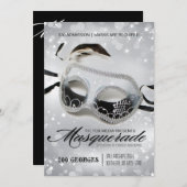 Uitnodiging Masquerade Party (Voorkant / Achterkant)