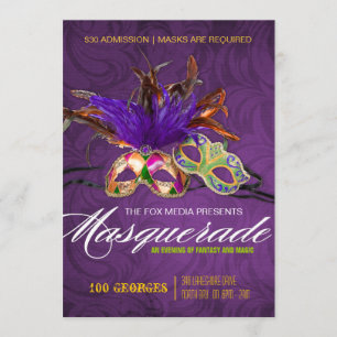 Uitnodiging Masquerade Party