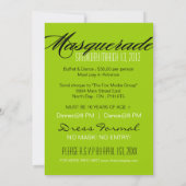 Uitnodiging Masquerade Party (Achterkant)