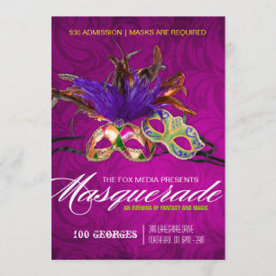 Uitnodiging Masquerade Party