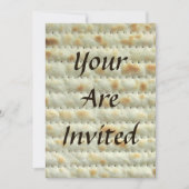 Uitnodiging Matzoh Passover Seder (Voorkant)