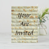 Uitnodiging Matzoh Passover Seder (Staand voorkant)