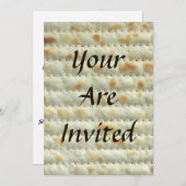 Uitnodiging Matzoh Passover Seder (Voorkant / Achterkant)