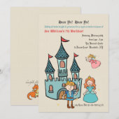 Uitnodiging Medieval Times Birthday (Voorkant / Achterkant)