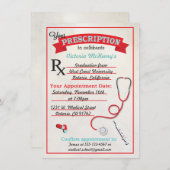 Uitnodiging medisch Afstuderen (Voorkant / Achterkant)