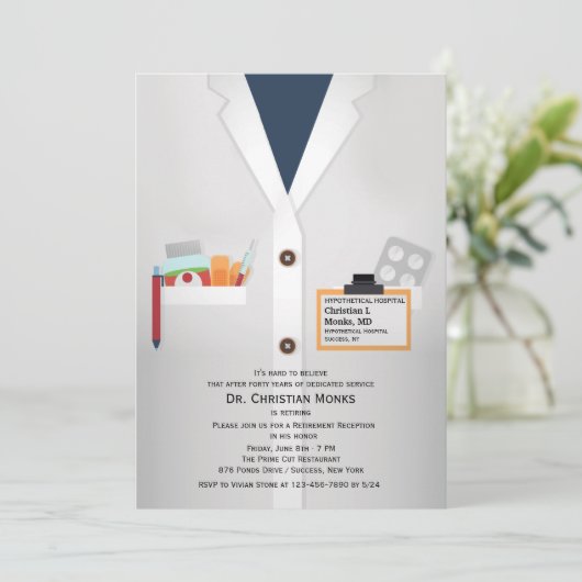 Uitnodiging medisch personeel (Staand voorkant)