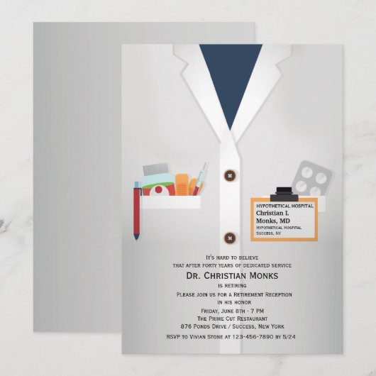 Uitnodiging medisch personeel (Voorkant / Achterkant)