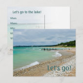 Uitnodiging meer briefkaart (Voorkant / Achterkant)