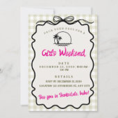 Uitnodiging Meidenweekend - Scottsdale Bachelorett (Voorkant)