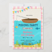 Uitnodiging meisje vissen (Voorkant)