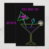 Uitnodiging Meisjesavond (Voorkant / Achterkant)