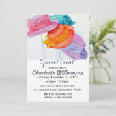 UITNODIGING MEISJESAVOND / FEESTJE (Staand voorkant)