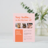 Uitnodiging met 3 foto's, 40e verjaardag retro (Staand voorkant)