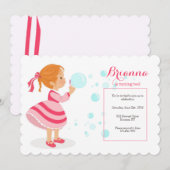 Uitnodiging met bellen blazen (Voorkant / Achterkant)