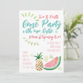 Uitnodiging met betrekking tot de met de partij ge (Staand voorkant)