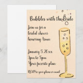 Uitnodiging met bruidsbellen (Voorkant / Achterkant)