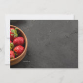 Uitnodiging met Chocolade Aardbeien (Achterkant)