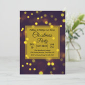 Uitnodiging met de schijnwerper op Kerstmis (Staand voorkant)