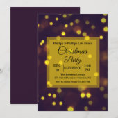 Uitnodiging met de schijnwerper op Kerstmis (Voorkant / Achterkant)