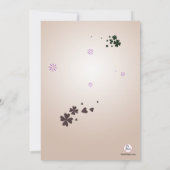 Uitnodiging met een drukplaat (blauw) (Achterkant)