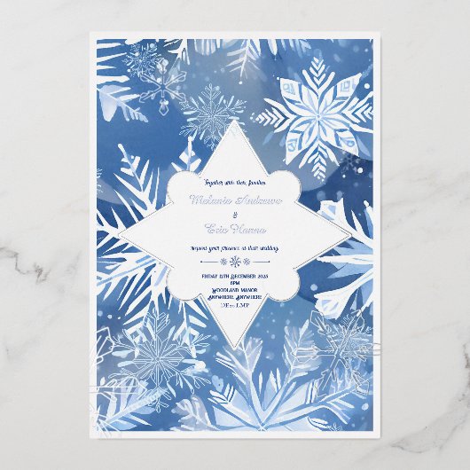 Uitnodiging met folie (Voorkant)