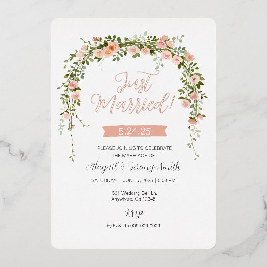 Uitnodiging met folie (Voorkant)