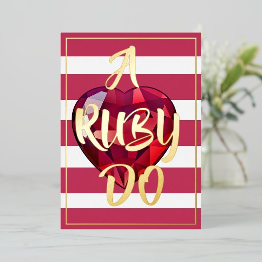 Uitnodiging met folie (Staand Voorkant)