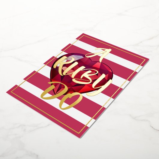 Uitnodiging met folie (Gedraaid)