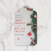 Uitnodiging met folie cadeaulabels (Achterkant)