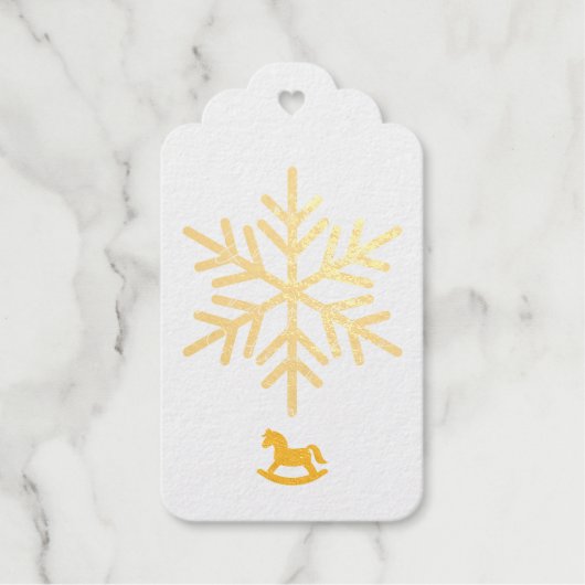 Uitnodiging met folie cadeaulabels (Voorkant)
