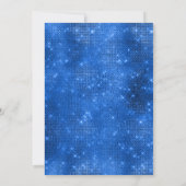 Uitnodiging met foto en koninklijk blauwe ballonne (Achterkant)