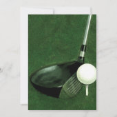 Uitnodiging met golf-thema (Voorkant)