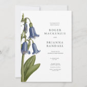 Uitnodiging met grasklokje (Harebell) (Voorkant)